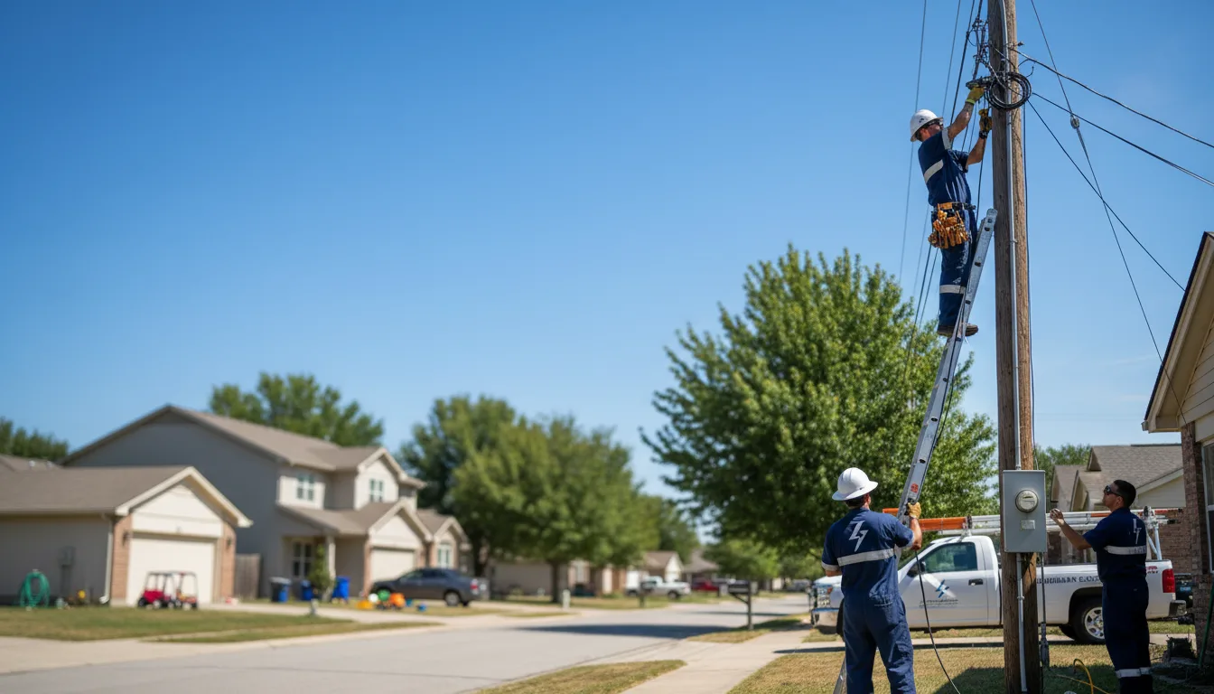 Residential electrician providing installation services in Menlo, IA